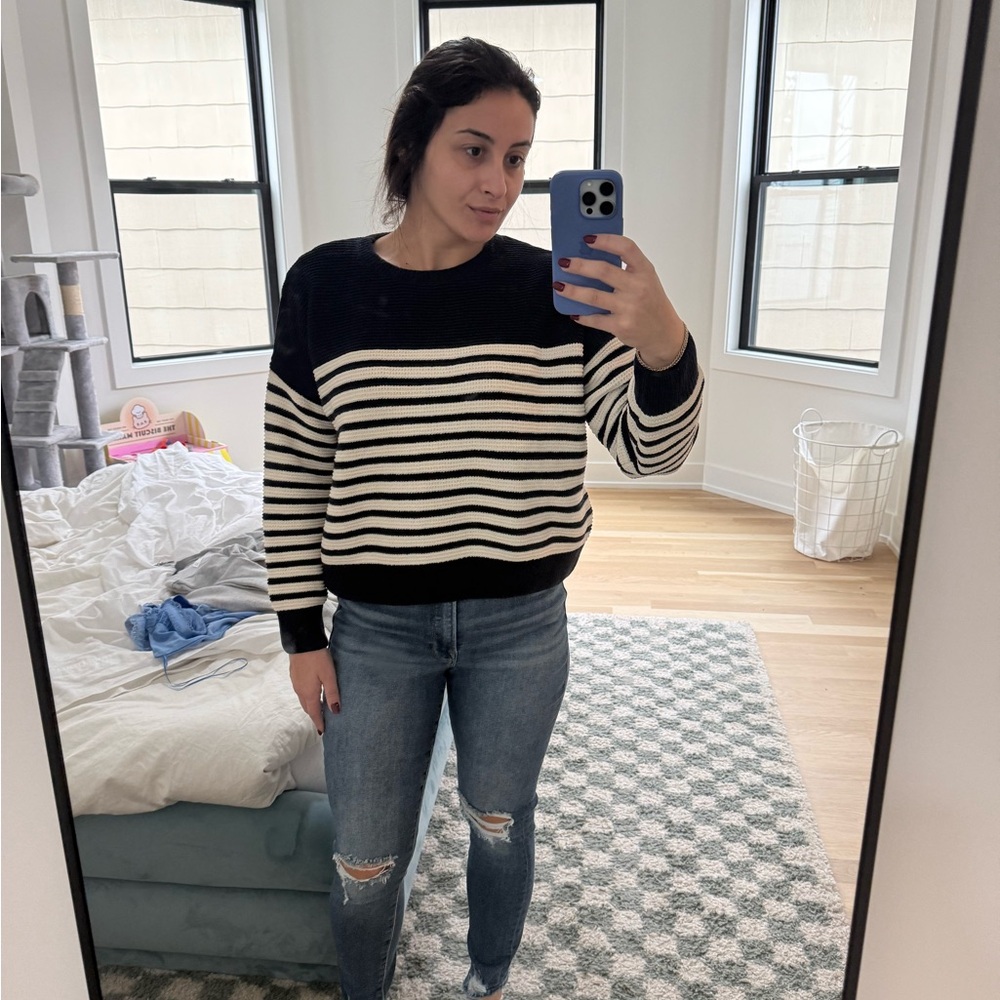 Striped Black and White Sweater